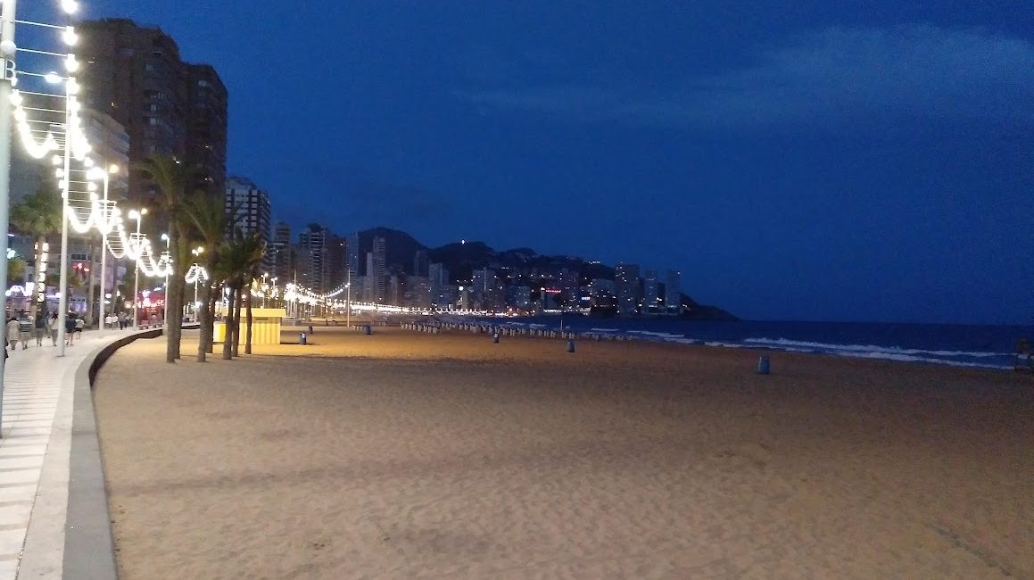 Benidorm Levante Beach Night
