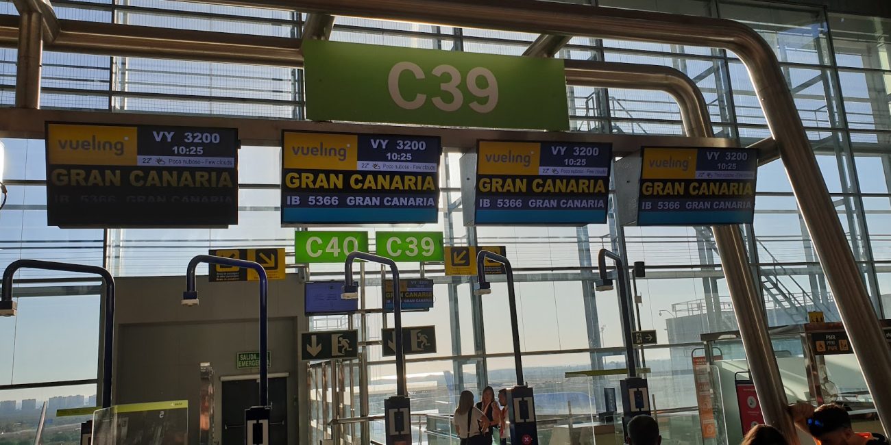 Vueling flight Gran Canaria